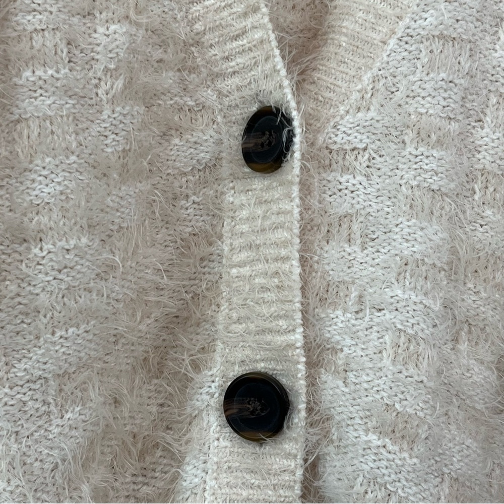 Wild Fable Cream Fuzzy Cardigan - Picture 4 of 12